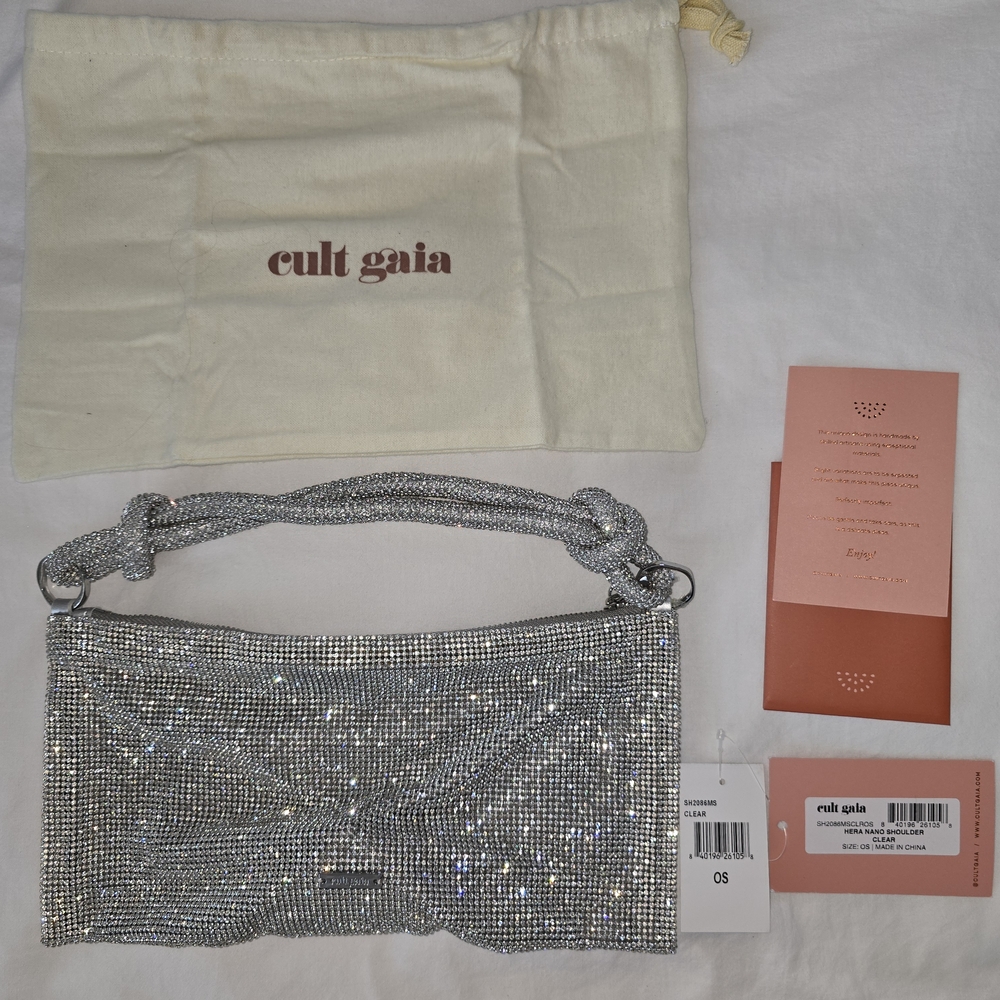 Cult Gaia Nano Hera Rhinestone Bag